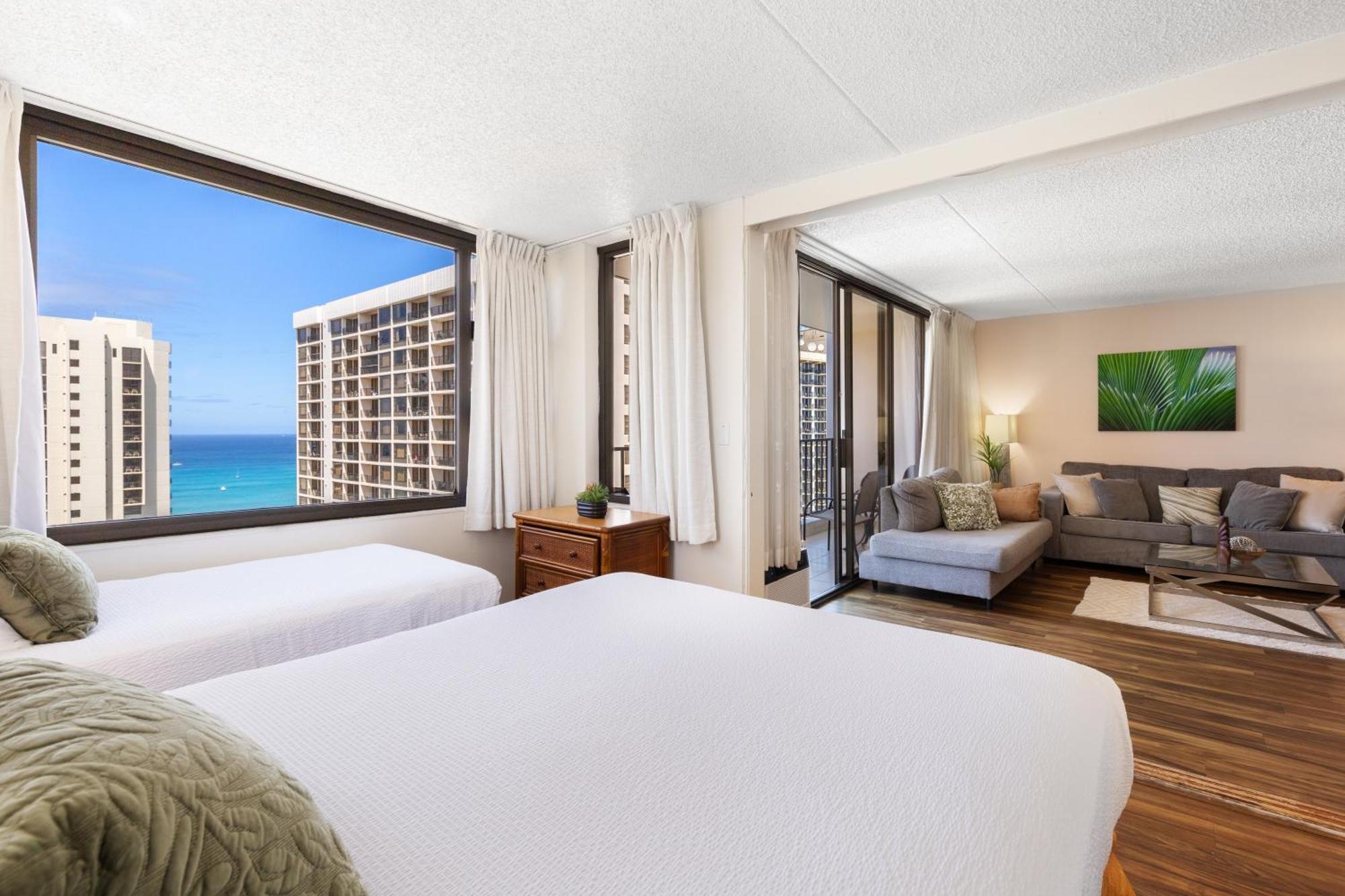 Beautifully Renovated 32Nd Floor Deluxe Ocean View Waikiki Condo Condo Honolulu Luaran gambar