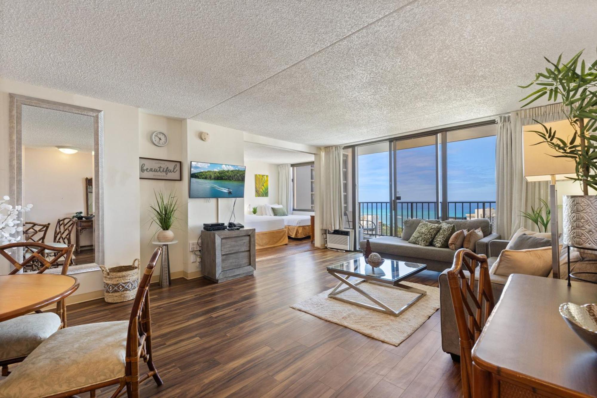 Beautifully Renovated 32Nd Floor Deluxe Ocean View Waikiki Condo Condo Honolulu Luaran gambar